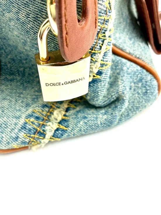 Dolce & Gabbana Light Blue Denim Shoulder Bag #1153 - Picture 3 of 10